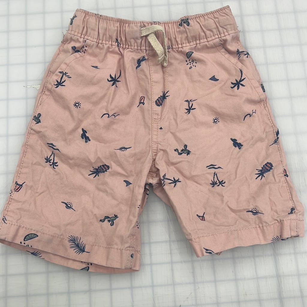 Pink Summer Print Khaki Shorts - Memorial Day Sale